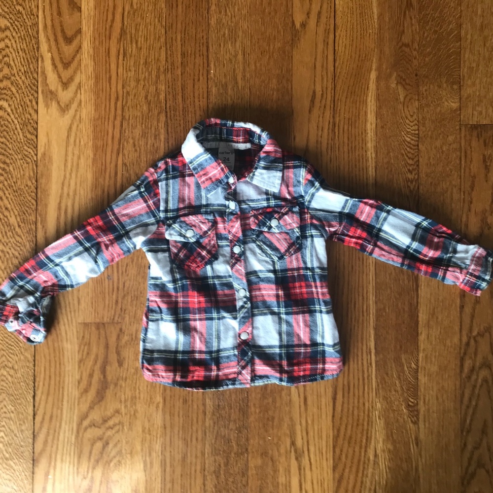 Carter's toddler girl button-up shirt, size 24M
